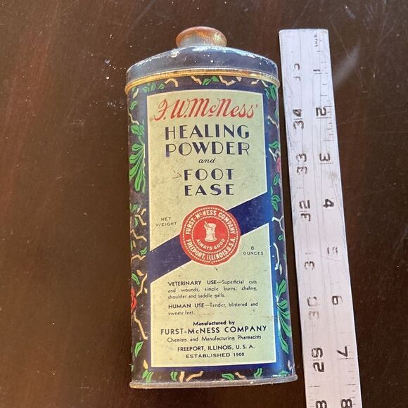 F. W. McNess healing powder and foot ease vintage - Picture 15 of 15